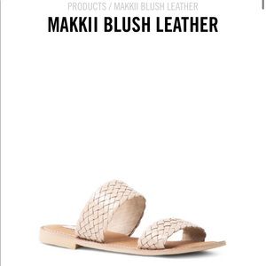 Steve Madden Makkii Blush Leather Sandal